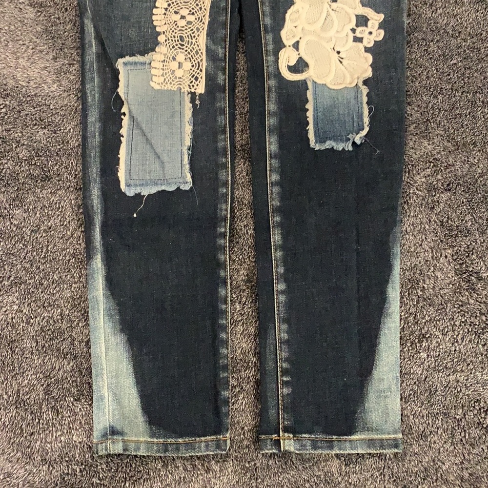 Free People Patchwork Jeans 24 - Picture 2 of 13
